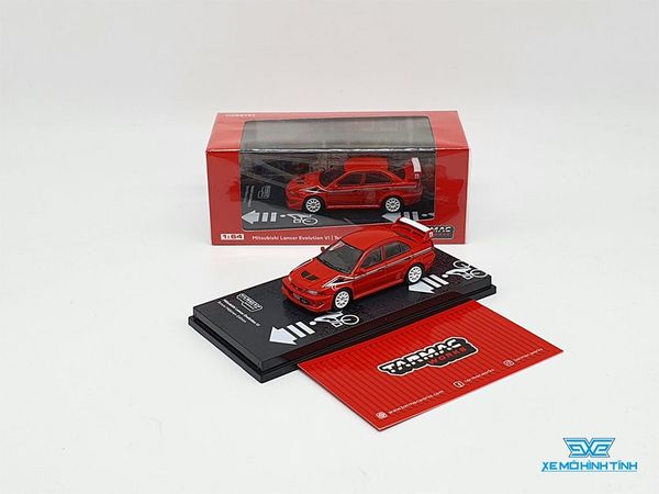 Xe Mô Hình Mitsubishi Lancer Evolution VI Tommi Makinen Edition 1:64 Tarmac Works ( Đỏ )