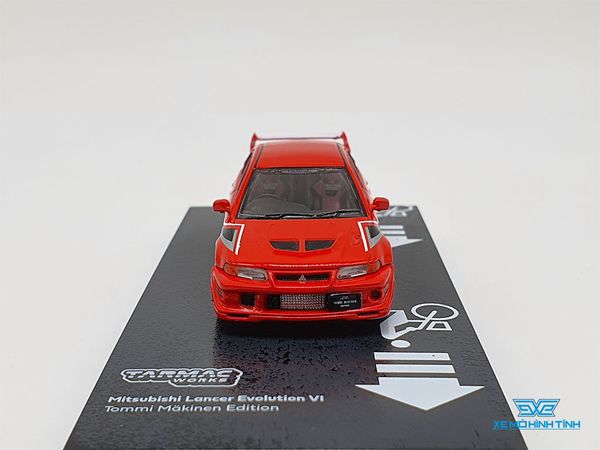 Xe Mô Hình Mitsubishi Lancer Evolution VI Tommi Makinen Edition 1:64 Tarmac Works ( Đỏ )