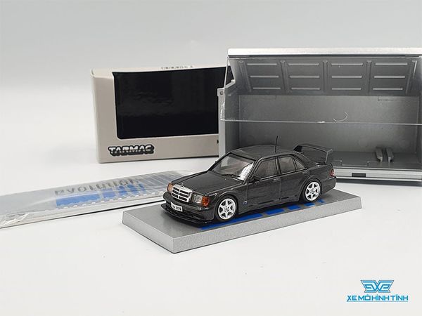 Xe Mô Hình Mercedes-Benz 190E 2.5-16 Evolution II 1:64 Tarmac Works ( Đen )