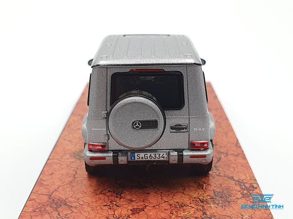 Xe Mô Hình Mercedes-AMG G63 1:64 Tarmac Works ( Xám Nhám )