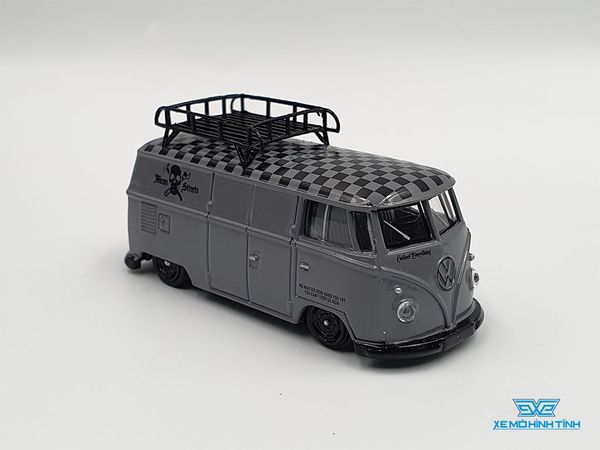 Xe Mô Hình Volkswagen T1 Panel Van Mean Streets 1:64 Schuco & Tarmac ( Xám )