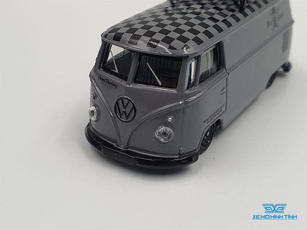 Xe Mô Hình Volkswagen T1 Panel Van Mean Streets 1:64 Schuco & Tarmac ( Xám )