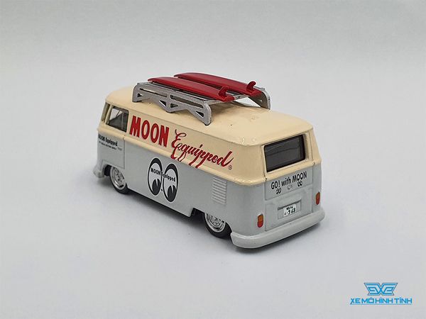 Xe Mô Hình Volkswagen Type II (T1) Panel Van Mooneyes 1:64 Schuco x Tarmac ( Kem )