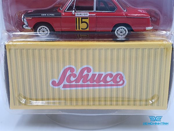 Xe Mô Hình BMW 2002 Rally Monte Carlo 1969 1:64 Schuco ( Đỏ )