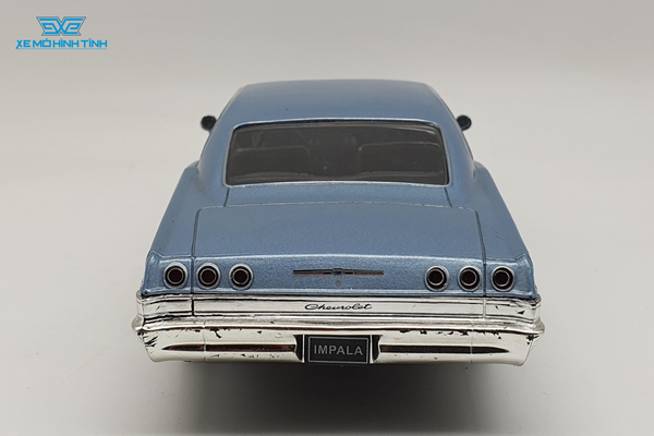 XE MÔ HÌNH CHEVROLET IMPALA SS 396 1965 1:24 WELLY (XANH)