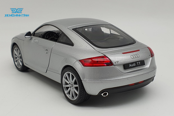 XE MÔ HÌNH AUDI TT COUPE 1:24 WELLY (BẠC)