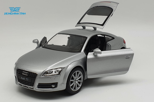 XE MÔ HÌNH AUDI TT COUPE 1:24 WELLY (BẠC)