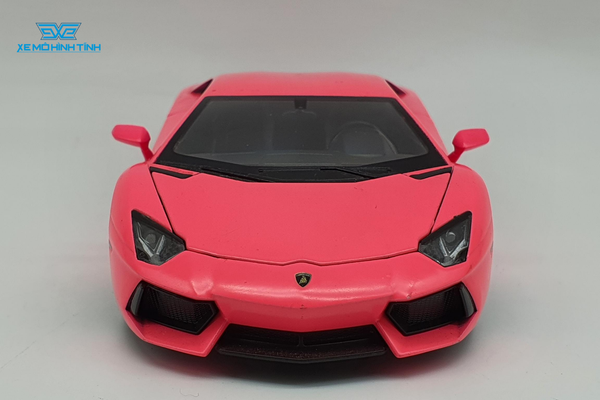 Xe Mô Hình Lamborghini Aventador Lp700 1:24 Welly (Hồng)