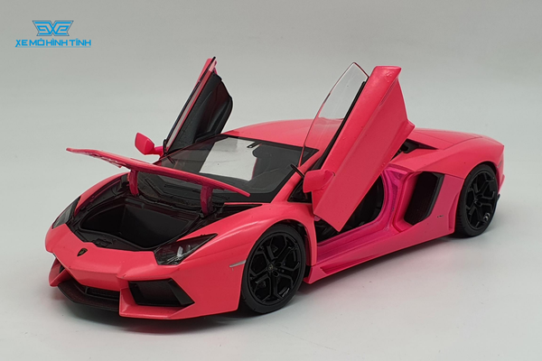 Xe Mô Hình Lamborghini Aventador Lp700 1:24 Welly (Hồng)