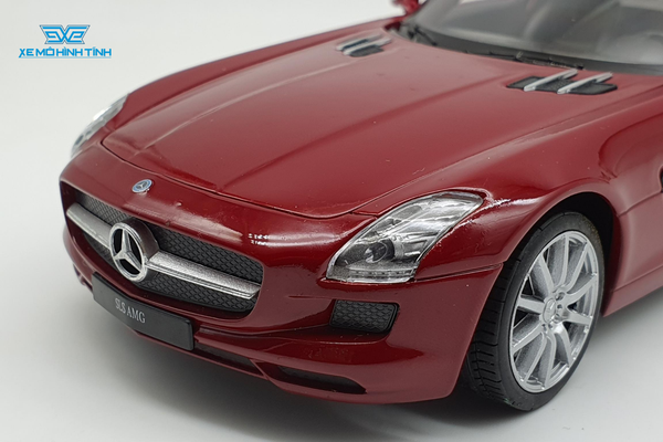 XE MÔ HÌNH MERCEDES-BENZ SLS 1:24 WELLY-FX (ĐỎ)