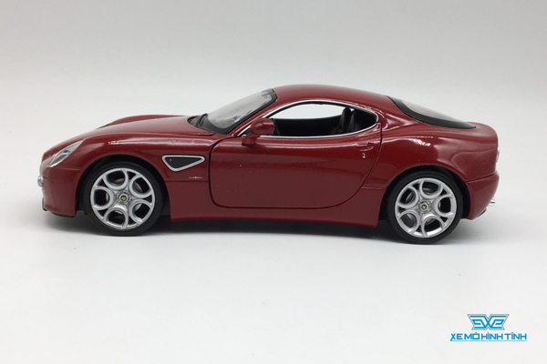 XE MÔ HÌNH ALFA ROMEO 8C COMPETIZIONE 1:24 WELLY (ĐỎ)