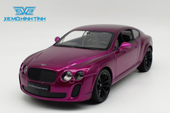 Xe Mô Hình Bentley Continental 1:24 Welly (Tím)