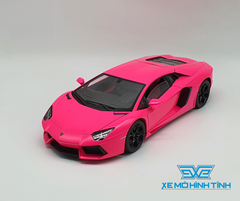 Xe Mô Hình Lamborghini Aventador Lp700 1:18 Welly-Fx (Hồng)