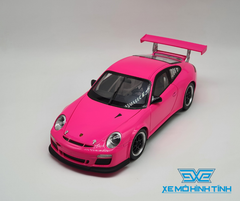 XE MÔ HÌNH PORSCHE 911 GT3 CUP 1:18 WELLY ( HỒNG )