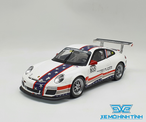 XE MÔ HÌNH PORSCHE 911 GT3 CUP 1:18 WELLY ( TRẮNG )