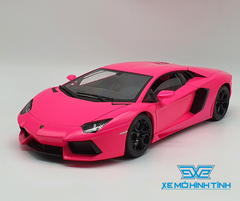 XE MÔ HÌNH LAMBORGHINI AVENTADOR LP700 1:18 WELLY-FX (HỒNG)