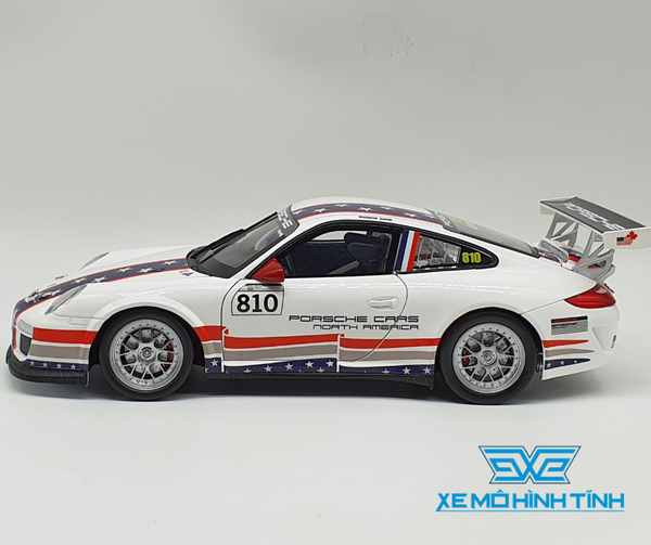 XE MÔ HÌNH PORSCHE 911 GT3 CUP 1:18 WELLY ( TRẮNG )