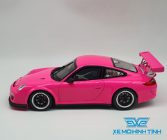 XE MÔ HÌNH PORSCHE 911 GT3 CUP 1:18 WELLY ( HỒNG )