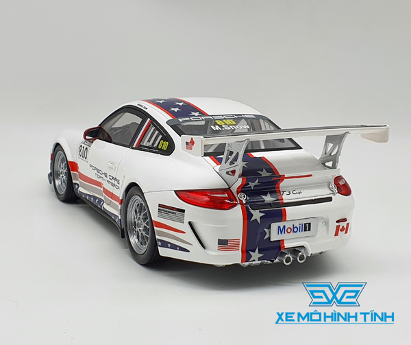 XE MÔ HÌNH PORSCHE 911 GT3 CUP 1:18 WELLY ( TRẮNG )