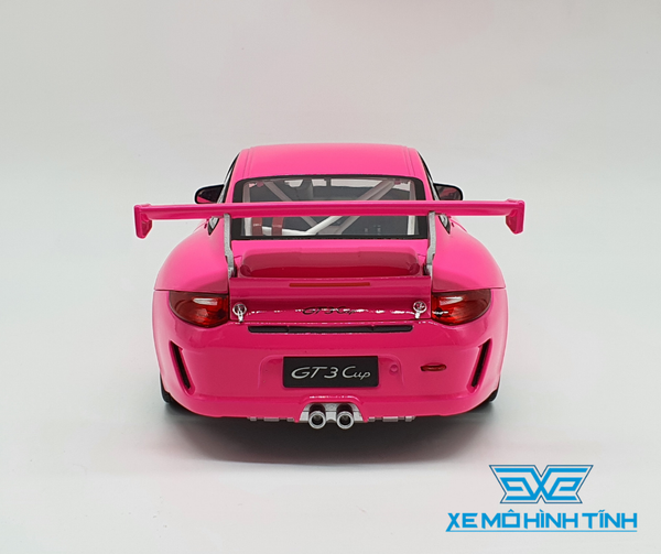 XE MÔ HÌNH PORSCHE 911 GT3 CUP 1:18 WELLY ( HỒNG )