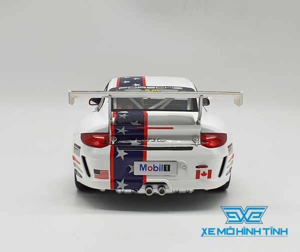 XE MÔ HÌNH PORSCHE 911 GT3 CUP 1:18 WELLY ( TRẮNG )