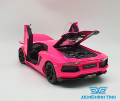 XE MÔ HÌNH LAMBORGHINI AVENTADOR LP700 1:18 WELLY-FX (HỒNG)