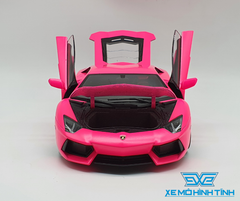 XE MÔ HÌNH LAMBORGHINI AVENTADOR LP700 1:18 WELLY-FX (HỒNG)