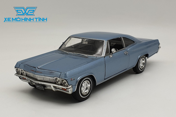 XE MÔ HÌNH CHEVROLET IMPALA SS 396 1965 1:24 WELLY (XANH)