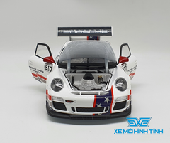 XE MÔ HÌNH PORSCHE 911 GT3 CUP 1:18 WELLY ( TRẮNG )