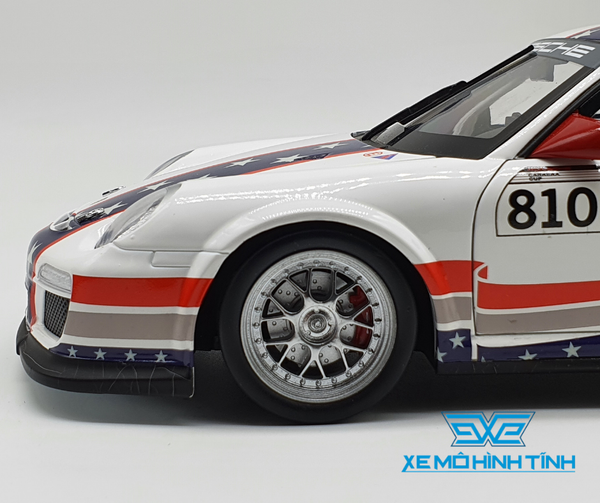 XE MÔ HÌNH PORSCHE 911 GT3 CUP 1:18 WELLY ( TRẮNG )