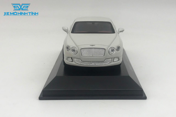 XE MÔ HÌNH BENTLEY CONTINENTAL GT 1:43 WELLY (TRẮNG)