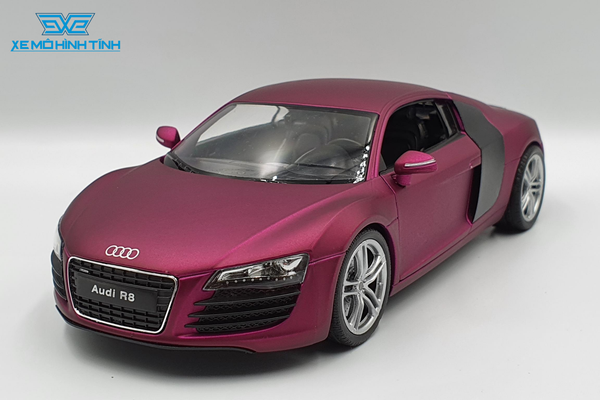 XE MÔ HÌNH AUDI R8 1:24 WELLY (TÍM)