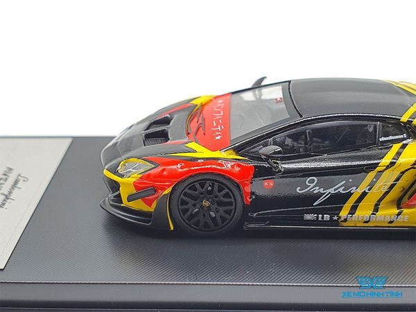 Xe Mô Hình Lamborghini Aventador Infinite LP700-4 1:64 Time Micro (Vàng Đen)