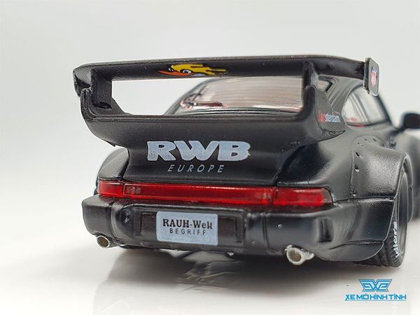 Xe Mô Hình Porsche Rauh-Welt Stella Artois 1:64 Time Micro x Moxtoys ( Đen )