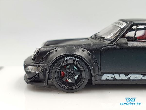 Xe Mô Hình Porsche Rauh-Welt Stella Artois 1:64 Time Micro x Moxtoys ( Đen )