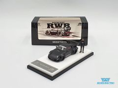 Xe Mô Hình Porsche Rauh-Welt Stella Artois 1:64 Time Micro x Moxtoys ( Đen )