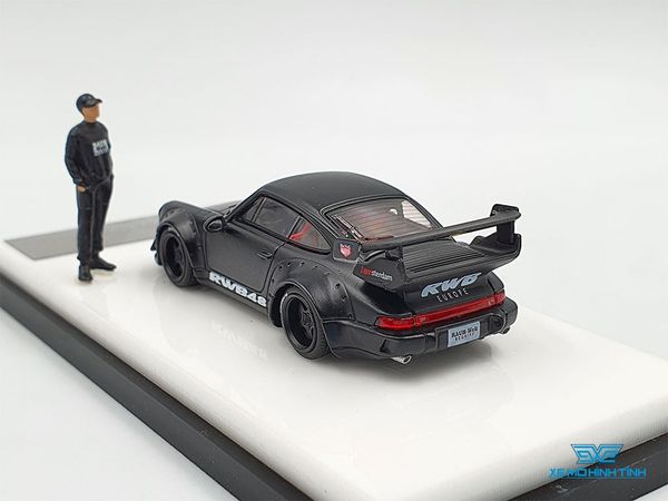 Xe Mô Hình Porsche Rauh-Welt Stella Artois 1:64 Time Micro x Moxtoys ( Đen )