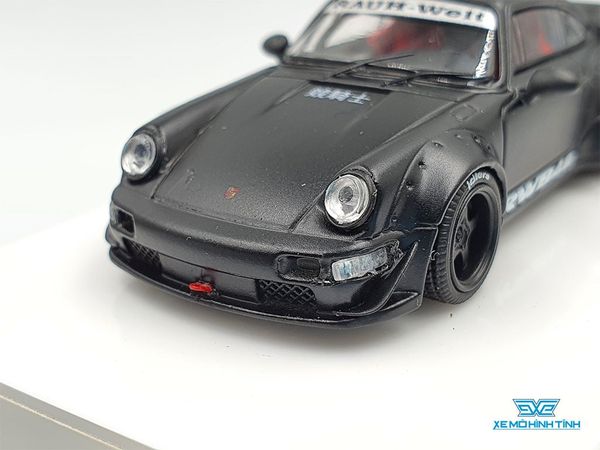 Xe Mô Hình Porsche Rauh-Welt Stella Artois 1:64 Time Micro x Moxtoys ( Đen )