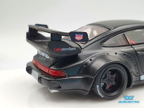 Xe Mô Hình Porsche Rauh-Welt Stella Artois 1:64 Time Micro x Moxtoys ( Đen )