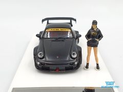 Xe Mô Hình Porsche Rauh-Welt RWB48 1:64 Time Micro x Moxtoys ( Đen Mâm Vàng)