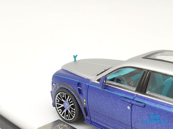 Xe Mô Hình Rolls Royce Culinan Mansory Có Kèm Figure 1:64 Time Model ( Xanh Mui Bạc )