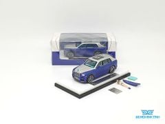 Xe Mô Hình Rolls Royce Culinan Mansory Có Kèm Figure 1:64 Time Model ( Xanh Mui Bạc )