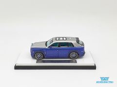 Xe Mô Hình Rolls Royce Culinan Mansory Có Kèm Figure 1:64 Time Model ( Xanh Mui Bạc )