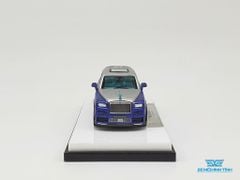 Xe Mô Hình Rolls Royce Culinan Mansory Có Kèm Figure 1:64 Time Model ( Xanh Mui Bạc )