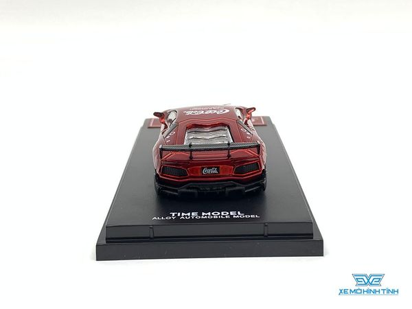 Xe Mô Hình Lamborghini Aventador Coca-Cola 1:64 Time Model ( Đỏ )