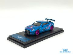 Xe Mô Hình Nissan Skyline GT-R R35 Nhật Núi Phú Sĩ Sakura 1:64 Time Model ( Xanh - Có Cản Gió)