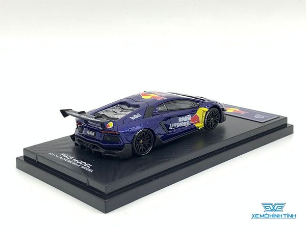 Xe Mô Hình Lamborghini Aventador Red Bull 1:64 TimeModel ( Red Bull )