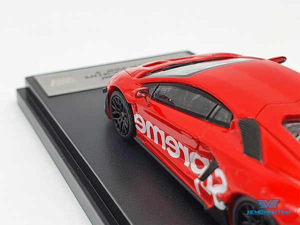 Xe Mô Hình Lamborghini Aventador Lp700-4 1:64 Time Micro ( Supreme Đỏ )