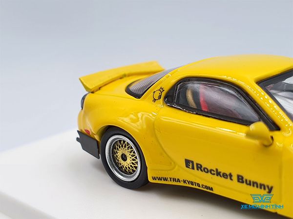 Xe Mô Hình Rocket Bunny Mazda RX-7 (FD3S) 1:64 Time Micro (Vàng)