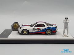 Xe Mô Hình Mazda RX-7 1:64 Time Micro ( Martini Trắng )